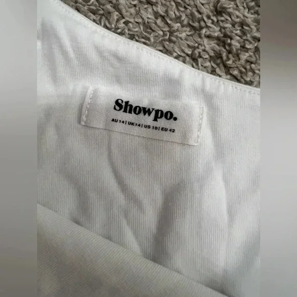 One shoulder white top - Picture 3 of 3